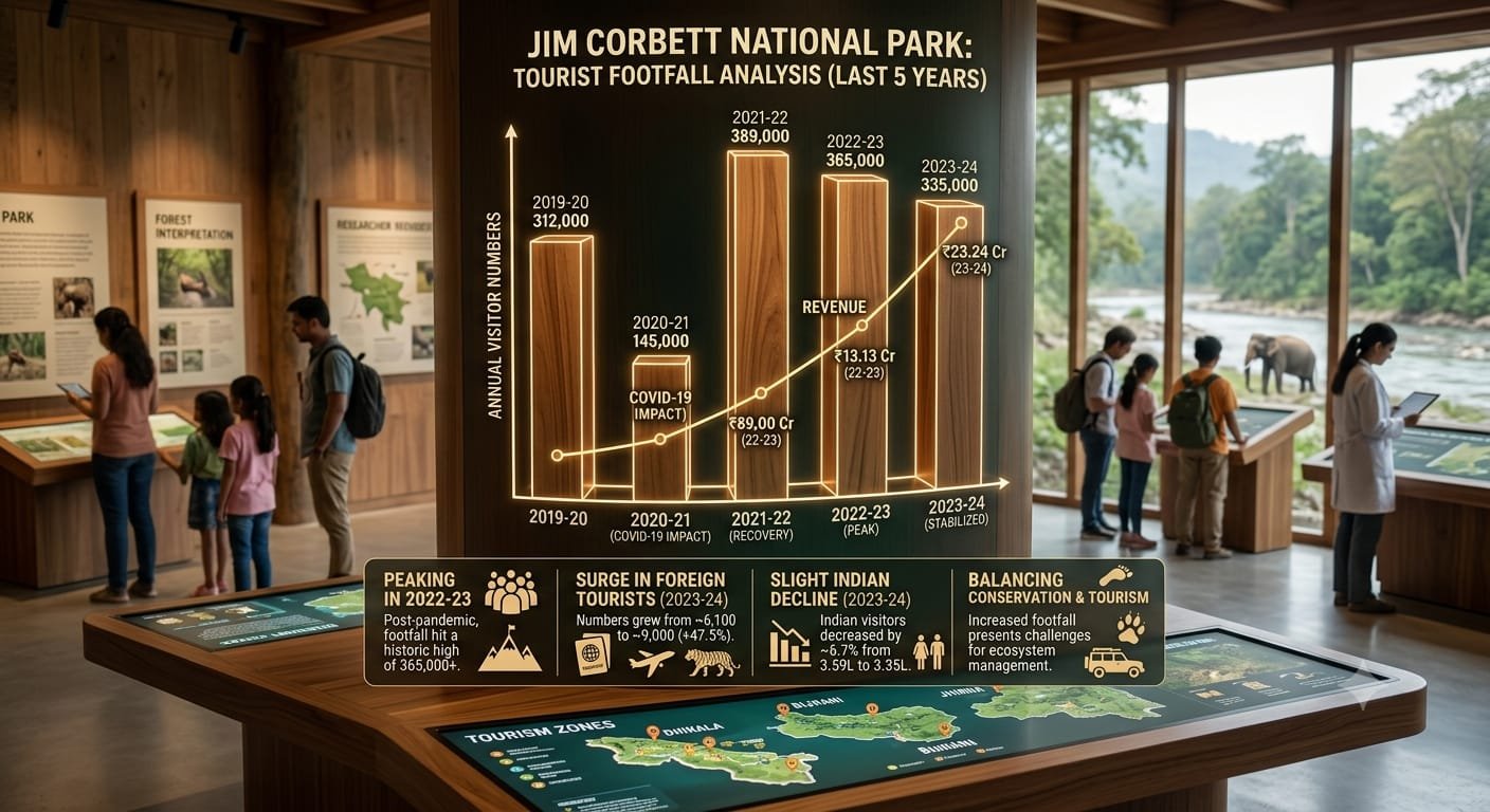 Jim Corbett Tourist Footfall: What Do the Last 5 Years Tell Us?