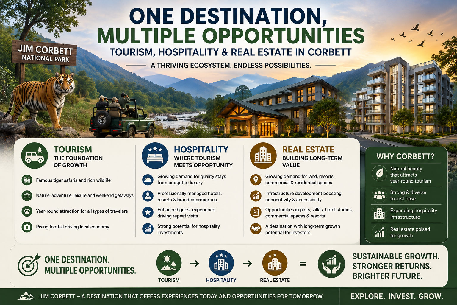 One Destination, Multiple Opportunities: Tourism, Hospitality &amp; Real Estate in Corbett