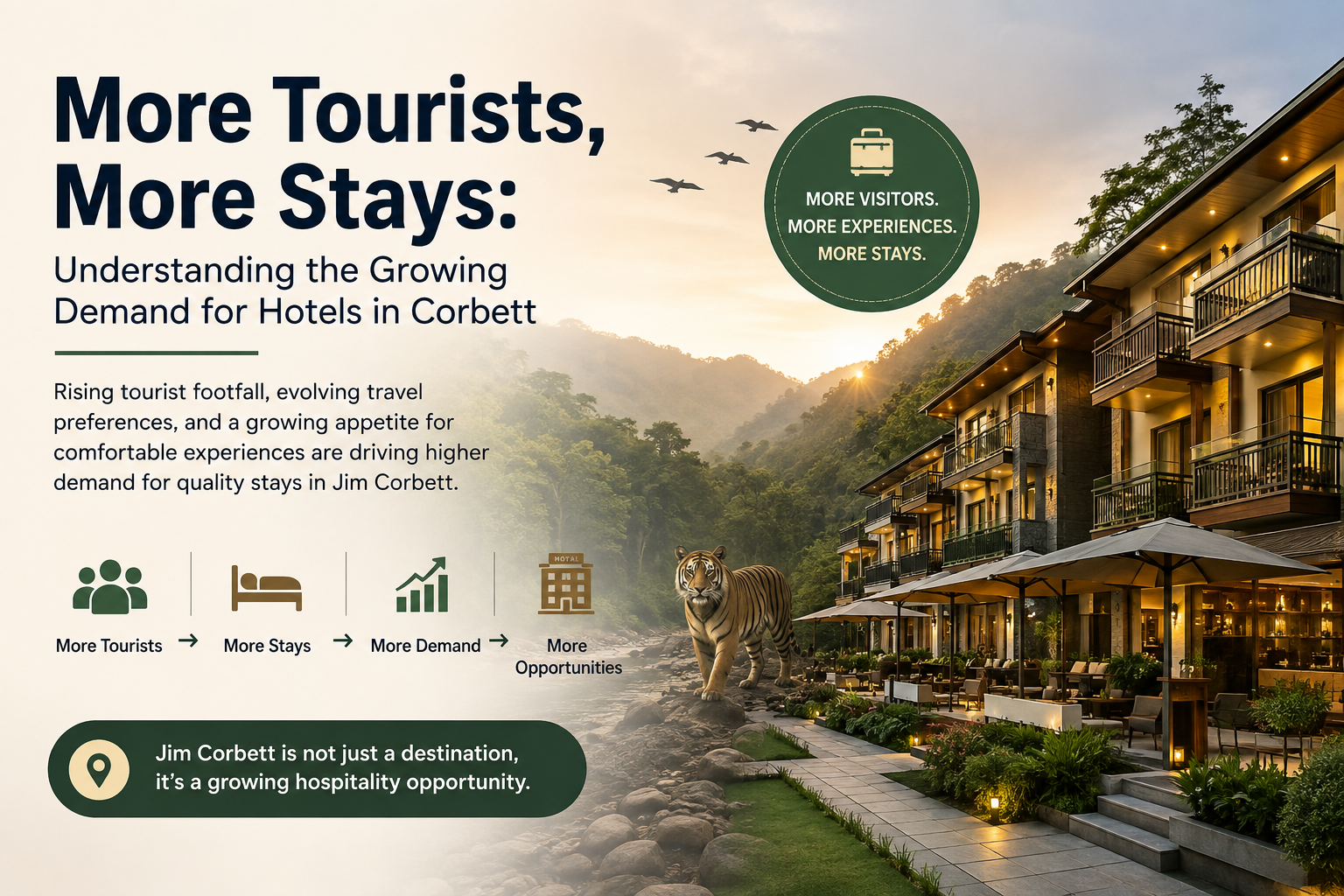 More Tourists, More Stays: Understanding the Growing Demand for Hotels in Corbett